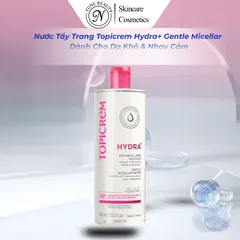Nước Tẩy Trang Dịu nhẹ Topicrem Dành Cho Da Khô & Nhạy Cảm Hydra+ Gentle Micellar Water 200/400ml