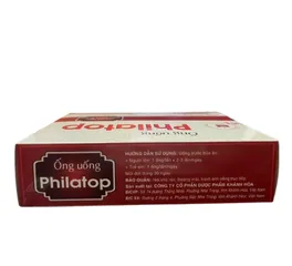 Hỗ trợ dinh dưỡng Ống Uống Philatop Khapharco Hộp 20 ống thủy tinh