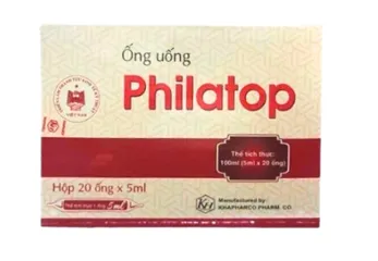 Hỗ trợ dinh dưỡng Ống Uống Philatop Khapharco Hộp 20 ống thủy tinh