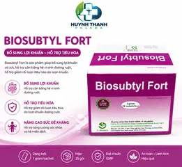 Viên Uống Bổ Sung Men Vi Sinh BiosubTyl Fort- Hộp 25 gói.