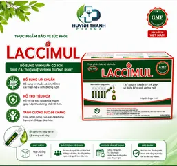 Men Tiêu Hóa Giúp Cân Bằng Hệ Vi Khuẩn Đường Ruột LACCIMUL- Hộp 20 ống