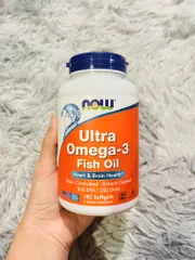 💊 NOW Ultra Omega 3 bổ não sáng mắt 180 viên - Giao hỏa tốc, chính hãng