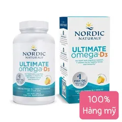 Nordic Naturals Ultimate Omega D3 1280mg + Vitamin D3 1000 IU 120 viên