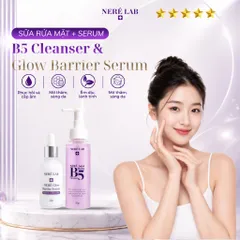 Bộ đôi NERÉ Sữa rửa mặt và Serum, Làm sạch dịu nhẹ, Cấp ẩm chuyên sâu, Phục hồi hàng rào bảo vệ da, Làm dịu da nhạy cảm