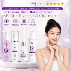 Bộ dưỡng da NERÉ Sữa rửa mặt, Serum, Kem dưỡng, Kem chống nắng Hỗ Trợ Bảo vệ, Dưỡng sáng và cấp ẩm da