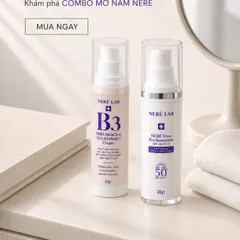 Bộ đôi NERÉ Kem nám, Kem chống nắng SPF50+ PA++++, Hỗ trợ mờ nám, Ngăn ngừa tăng sắc tố, Bảo vệ da trước tia UV