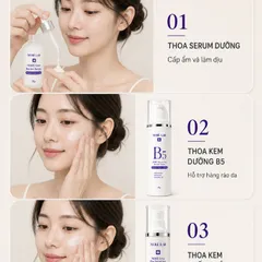 Bộ dưỡng da NERÉ Sữa rửa mặt, Serum, Kem dưỡng, Kem chống nắng Hỗ Trợ Bảo vệ, Dưỡng sáng và cấp ẩm da