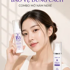 Bộ đôi NERÉ Kem nám, Kem chống nắng SPF50+ PA++++, Hỗ trợ mờ nám, Ngăn ngừa tăng sắc tố, Bảo vệ da trước tia UV
