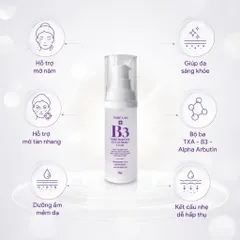 Bộ 3 bước chăm da NERÉ Sữa rửa mặt, Serum, Kem nám, Làm sạch dịu nhẹ, Dưỡng sáng da, Hỗ trợ mờ nám