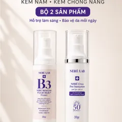 Bộ đôi NERÉ Kem nám, Kem chống nắng SPF50+ PA++++, Hỗ trợ mờ nám, Ngăn ngừa tăng sắc tố, Bảo vệ da trước tia UV