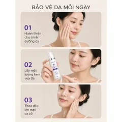 Bộ đôi NERÉ Sữa rửa mặt, Kem chống nắng SPF50+ PA+++, Làm sạch dịu nhẹ, Chống nắng phổ rộng, Bảo vệ da trước tia UV