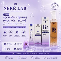 Bộ dưỡng da NERÉ Sữa rửa mặt, Serum, Kem mụn, Kem Dưỡng Giúp Dưỡng sáng toàn diện, Cấp ẩm, Bảo vệ da