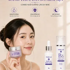 Bộ dưỡng da NERÉ Serum, Kem dưỡng, Mặt nạ ngủ, Chăm sóc da căng mướt rạng rỡ, Cấp ẩm chuyên sâu, Phục hồi da