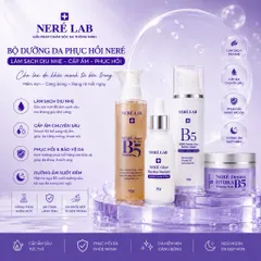 Bộ dưỡng da phục hồi NERÉ Sữa rửa mặt, Serum, Kem dưỡng, Mặt nạ ngủ, Làm sạch dịu nhẹ, Cấp ẩm, Phục hồi da