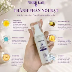 Bộ dưỡng da NERÉ Serum, Kem mụn, Kem chống nắng SPF50+ PA+++, Chăm sóc da mụn, Hỗ trợ giảm mụn, Bảo vệ da