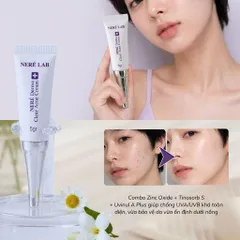 Bộ dưỡng da NERÉ Serum, Kem mụn, Kem chống nắng SPF50+ PA+++, Chăm sóc da mụn, Hỗ trợ giảm mụn, Bảo vệ da