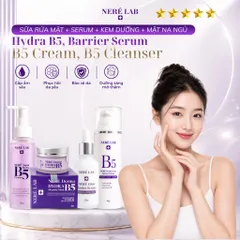 Bộ dưỡng da NERÉ Sữa rửa mặt, Serum, Kem dưỡng, Mặt nạ ngủ, Cấp ẩm chuyên sâu, Phục hồi da, Cho làn da căng bóng