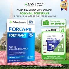 ✅[CHÍNH HÃNG] (MÃ: SP5NA0) ARKOPHARMA FORCAPIL FORTIFIANT - Hỗ trợ tóc chắc khỏe (phụ nữ có thai dùng được)