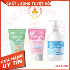 ✅[CHÍNH HÃNG] (MÃ: MP52H) Bộ 3 toàn diện hỗ trợ ngăn ngừa hăm da cho bé Lovin'Skin