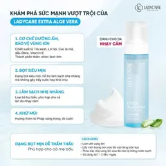 ✅[CHÍNH HÃNG] (MÃ: MP2K9) Bọt vệ sinh phụ khoa Ladycare Extra Aloe Vera 190ML cho mẹ bầu, nam, nữ tuổi dậy thì