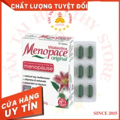 ✅[CHÍNH HÃNG] (MÃ: SP345) Menopace H/30v VITABIOTICS Hỗ trợ cân bằng nội tiết cho phụ nữ tiền & mãn kinh