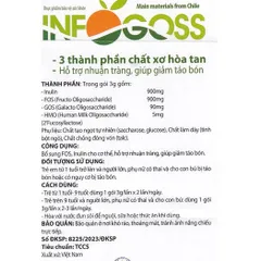 ✅[CHÍNH HÃNG] (MÃ: SP170) Bột uống hòa tan cung cấp chất xơ giúp giảm táo bón Infogoss IAP (30 gói)