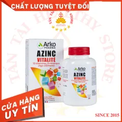 ✅[CHÍNH HÃNG] (MÃ: SP67) Azinc Vitalite H/120V ARKOPHARMA Bổ Sung Vitamin và Khoáng chất cho thanh thiếu niên