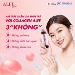 ✅[CHÍNH HÃNG] (MÃ: SP594) Alfe Beauty Conc là nước uống collagen hỗ trợ làm đẹp da, Hộp 10 chai x 50ml