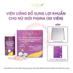 ✅[CHÍNH HÃNG] (MÃ: DP750) Viên uống bổ sung lợi khuẩn cho nữ giới PIGINA INTIMATE PROBIOTICS FOR WOMEN (30 viên)