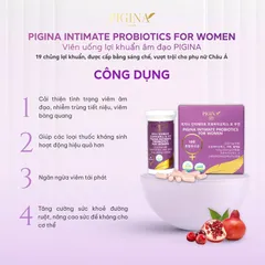 ✅[CHÍNH HÃNG] (MÃ: DP750) Viên uống bổ sung lợi khuẩn cho nữ giới PIGINA INTIMATE PROBIOTICS FOR WOMEN (30 viên)