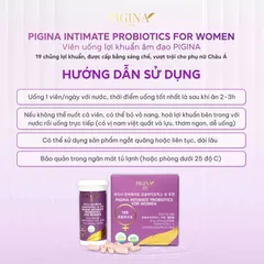 ✅[CHÍNH HÃNG] (MÃ: DP750) Viên uống bổ sung lợi khuẩn cho nữ giới PIGINA INTIMATE PROBIOTICS FOR WOMEN (30 viên)