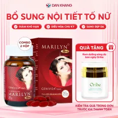 Viên uống Marilyn Plus bổ sung nội tiết tố nữ giảm khô hạn do suy giảm nội tiết tố