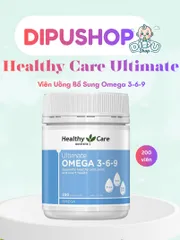 Viên uống Healthy Care Ultimate Omega 3 6 9, Úc làm đẹp da móng tóc, hỗ trợ tim mạch 200 Viên