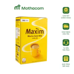 Cà Phê Hòa Tan Hàn Quốc MAXIM MOCHA GOLD MILD Hộp 100 Gói / 12G