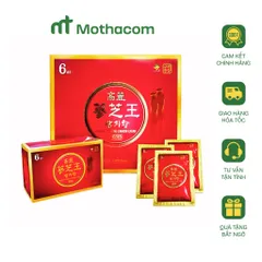 KGS Gold Nước Hồng Sâm 6 Tuổi Linh Chi Hàn Quốc Tăng Đề Kháng Hộp 30 Gói x 50ml Hỗ Trợ Nâng Cao Sức Đề Kháng