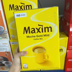 Cà Phê Hòa Tan Hàn Quốc MAXIM MOCHA GOLD MILD Hộp 100 Gói / 12G