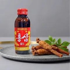 Nước Chai Hồng Sâm Hàn Quốc Korean Red Ginseng (100ml/Chai) - Chiết Xuất Từ Hồng Sâm Linh Chi