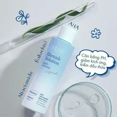Toner Omuse Blemish Solution cấp ẩm kiềm dầu 180ml dịu nhẹ, giá rẻ sốc 🏷️