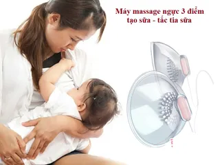 Xả hàng - Bộ Máy massage ngực kích sữa 3 điểm nhiều chế độ dùng tại nhà