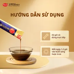 Tinh Chất Hồng Sâm Hàn Quốc Tonic Gold KGS (10ml/ gói) Hộp 60 Gói