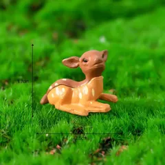 Set Mô hình hươu sao mini bằng nhựa trang trí tiểu cảnh kích thước hươu cao nhất 5,5cm