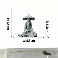 Tượng ông lão ngồi câu cá bằng đá sa thạch - trang trí tiểu cảnh,bể cá,hòn non bộ…