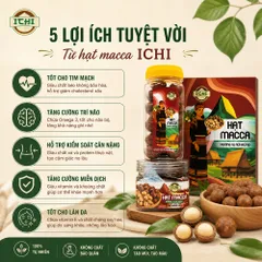 Sale hàng cận Date (T10) - Macca ICHI Thơm Ngon Chuẩn Vị, hạt Mắc Ca nứt vỏ Size Đại giá Ưu đãi chào sàn