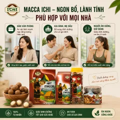 Sale hàng cận Date (T10) - Macca ICHI Thơm Ngon Chuẩn Vị, hạt Mắc Ca nứt vỏ Size Đại giá Ưu đãi chào sàn