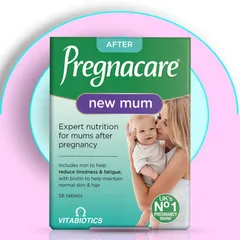 [Mẫu Mới] Viên uống Vitabiotics Pregnacare New Mum |56 viên| Bổ sung dinh dưỡng chuyên biệt cho Mẹ Bỉm - Phục hồi thể lực/Giảm rụng tóc & Cải thiện làn da sau sinh [S/P Chuẩn UK] 