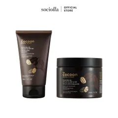 Combo Tẩy Da Chết Mặt Cà Phê Đắk Lắk Cocoon 150ml & Cà phê Dak Lak Làm Sạch Da Chết Cơ Thể Cocoon 200ml-02
