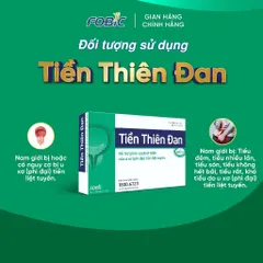 Viên uống Tiền Thiên Đan Fobic (Hộp 20 viên) Giúp giảm nhanh các rối loạn tiểu tiện thường gặp như đi tiểu đêm nhiều lần