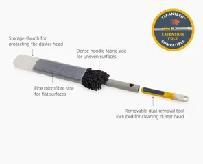 Chổi lau bụi Joseph Joseph 6500013 3 trong 1 CleanTech kèm bao đựng