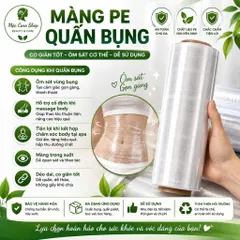 NILON QUẤN GIẢM BÉO BỤNG 1.5KG KHỔ 25CM - MÀNG CO BODY, QUẤN EO, GIỮ NHIỆT HỖ TRỢ MASSAGE GIẢM BÉO