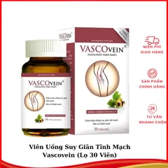 Viên Uống Suy Giãn Tĩnh Mạch Vascovein – Giảm Sưng Tê Nhức Chân, Hỗ Trợ Bảo Vệ Thành Mạch Lọ 30 Viên